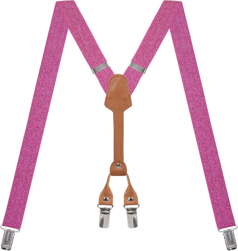 Action Ward Store Women's Suspenders - 1" Width - Y Back 4 Clip Skinny Ladies Suspenders - Image 1